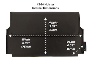 Nutshell #264 Horizontal Leather Belt Case