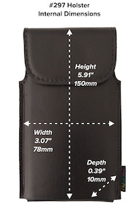 Nutshell Phone Holsters: Nutshell #297 Leather Belt Case