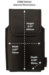 Nutshell Phone Holsters: Nutshell #296 Leather Belt Case