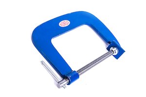 NUWELD G CLAMP 150MM (6") D/THROAT STEEL H/DUTY