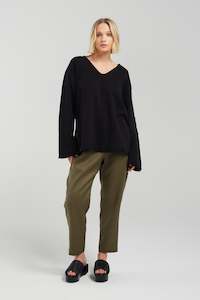 Clothing manufacturing - womens and girls: ESSENTIAL PANT | KHAKI