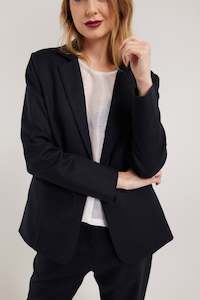 Clothing manufacturing - womens and girls: ROWE BLAZER | DARK NAVY