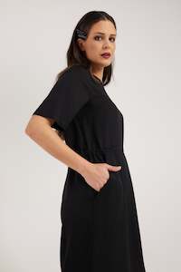 Clothing manufacturing - womens and girls: CLEO DRESS | BLACK