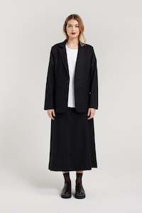 Clothing manufacturing - womens and girls: ROWE BLAZER | BLACK