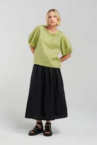 Clothing manufacturing - womens and girls: THEA TOP | LIME