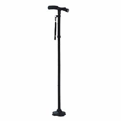 Walking Stick LED Light Canes Poles Ultralight Folding Protector Adjustable T Handlebar