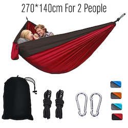 Nylon Colour Matching Hammock Outdoor Camping Ultra Light Portable Hammock for Double Person