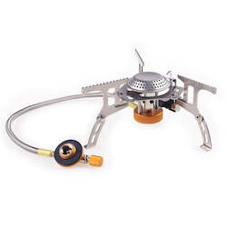 Sporting equipment: Folding Mini Camping Stoves Outdoor Gas Stove Furnace Picnic Cooking Burners 3000W Cooker