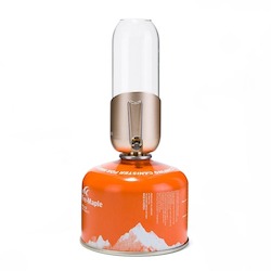 Sporting equipment: Orange Gas Lantern Outdoor Propane Isobutane Fuel Lights for Camping Gas Lamp