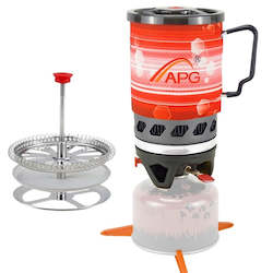 Sporting equipment: Propane Gas Stove Personal Cooking System Portable Outdoor Burners Heat Exchanger Pot