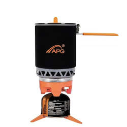 Sporting equipment: Portable Camping Gas Burners 1600ML System Camping Flueless Gas Stove Cooking System