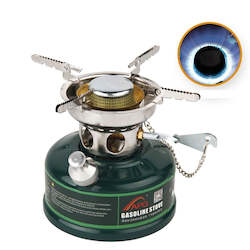 Sporting equipment: Whisper-Quiet Camping Gasoline Stove: Efficient Outdoor Cookware for Picnics and Adventures