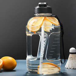 2.3L 2000ML Water Bottle with Straw Clear Large-capacity Plastic Drinking Bottle