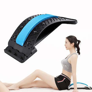 Adjustable Back Stretcher Massager: Lumbar & Cervical Spine Support for Fitness …