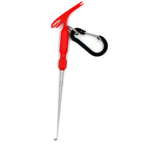 Sporting equipment: MNFT Pen Shape Hook Remover & Quick Knot Tying Tool - 3 in 1 Fishing Multi-Tool