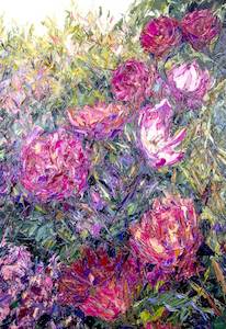 Art dealing: Peonie And Rose In Bloom