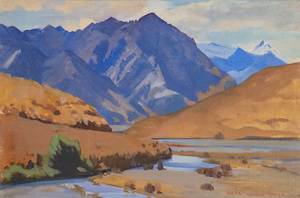 Art dealing: Mountains Near the Wilberforce River - Canterbury