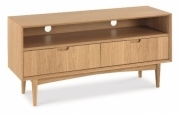 Coastal oak tv unit