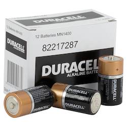 Duracell Battery : Duracell Coppertop C size battery box of 12