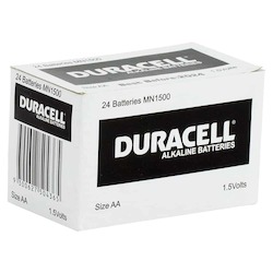 Duracell Coppertop 1.5V AA battery box of 24