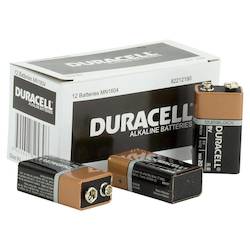 Duracell Coppertop 9V Battery Bulk box of 12