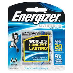 Energizer Lithium AA 4 Pack