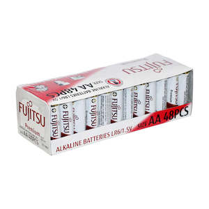 Fujitsu Premium Power LR6 AA Size Alkaline Battery 48 pack