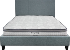 Myer Mattress with Nova Bed Frame (Mattress + Base + Headboard)