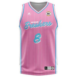 NZ Breakers NBL25 Fan Jersey - Pink - McCarron