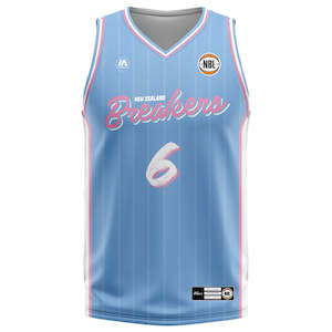 NZ Breakers NBL25 Fan Jersey - Blue - Jackson-Cartwright