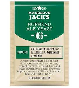 Sales agent for manufacturer: Mangrove Jack's CS M66 Hophead Ale Yeast - 10.5g