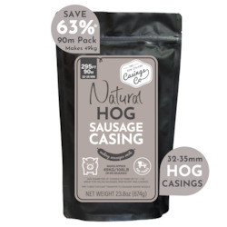 Natural Hog Casings 32-35mm 90m