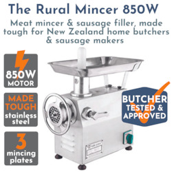 The Rural Meat Mincer & Sausage Stuffer 850W