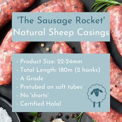 'The Sausage Rocket' - Natural Sheep Casings 22/24 180m