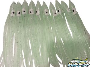 Components For Dyi Rigs: 11cm Octopus Luminous Skirts ( Pack of 10 )