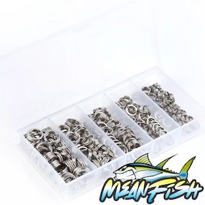 Components For Dyi Rigs: 200pcs Stainless Steel Fishing Split Rings