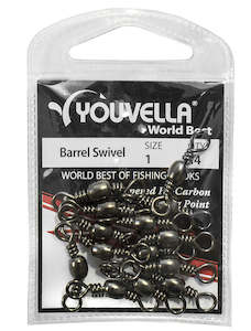 Fishing Hooks: Youvella Barrel Swivel #1 14 per pack)