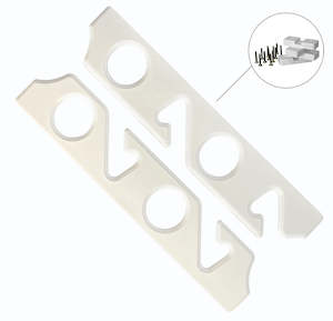 4 Rod Holder Rack - White