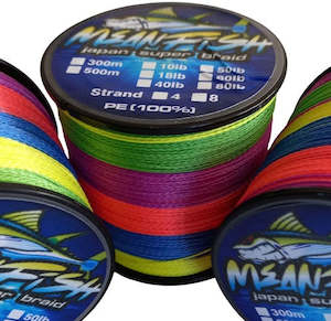 Mean Fish Super 8 strand Fishing Braid 500 Metre Rolls