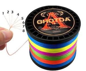 8 Stand 500m 60lb Ghotda Fishing Braid