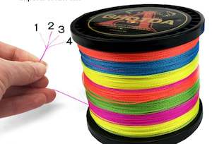 4 Strand Braid: 120lb  Fishing Braid 500 meter rolls- 4 strand