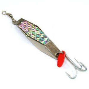 Salt Water Lures: MeanFish Hex Wobbler Lure - Silver