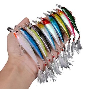 10pcs Minnow Fishing Lures  9cm / 7 grams