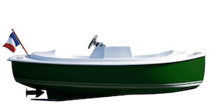 Outboard motor: Ruban Bleu “Ace” Electric Boat