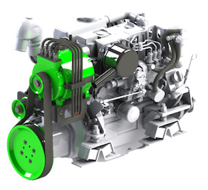 Combi Hybrid – Parallel electric hybrid system for diesel engines