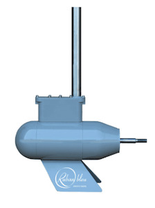 1.6kw 24v ECO steerable pod motor by Ruban Bleu