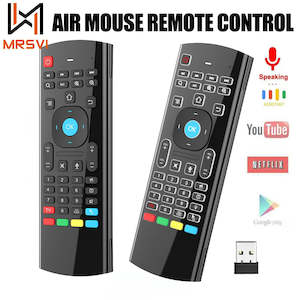 Products: 2.4GHz Wireless MX3 Air Mouse Mini Keyboard with Voice, Backlit, IR Learning for PC & Android TV Box