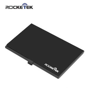 Card Readers: Rocketek Aluminum sd memory card storage case microsd/micro sd holder bag memory box placed with 2