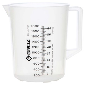 Building supplies wholesaling: Groz Polypropylene Measuring Jug 2000Ml