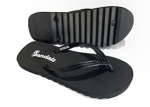 J1 Original Zig Zag Jandals™ (Black, Mens sizing - unisex suitable)